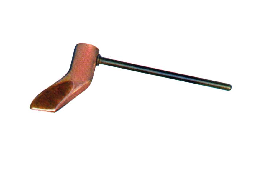 Kupfer-Hammerlötkolben 250 g abgewinkelt / Copper hatchet-type soldering iron 250 g angled
